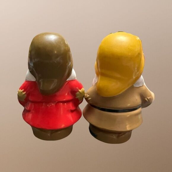 2012 Fisher Price Little People Seven Dwarfs Grumpy & Sleepy Figures B16 - Picture 2 of 2